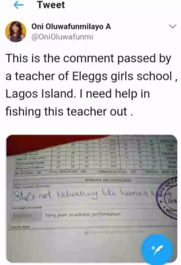 Teacher’s Remark That A Student Is Not Behaving Like A Human Draws Attention